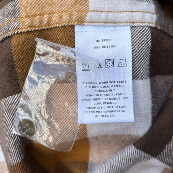 Pendleton Cotton Flannel Plaid Shirt Neutral Women’s Size M - Picture 8 of 16